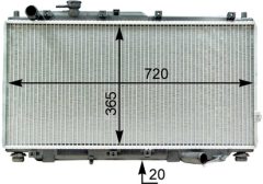 MAHLE CR1322000P — Радиатор охлаждения