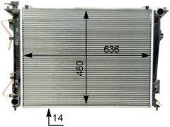 MAHLE CR1338000P — Радиатор охлаждения