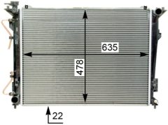 MAHLE CR1338000S — Радиатор охлаждения