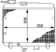 MAHLE CR145000S — Радиатор охлаждения