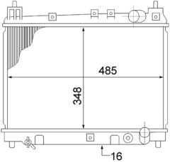 MAHLE CR1524000S — Radiator răcire motor