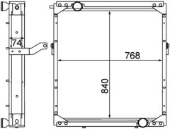 MAHLE CR1553000P — Radiator răcire motor