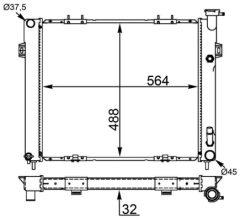 MAHLE CR1571000S — Радиатор охлаждения