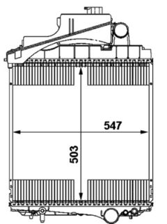 MAHLE CR1729000P — Радиатор охлаждения