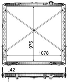 MAHLE CR2086000P — Радиатор охлаждения