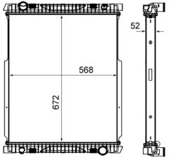 MAHLE CR2089000P — Радиатор охлаждения