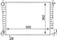 MAHLE CR381000P — Радиатор охлаждения