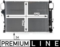 MAHLE CR38000P — Радиатор охлаждения