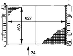 MAHLE CR676000P — Radiator răcire motor