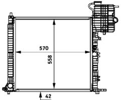 MAHLE CR716000P — Radiator răcire motor