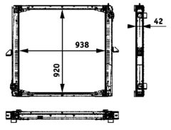 MAHLE CR733000P — Radiator răcire motor