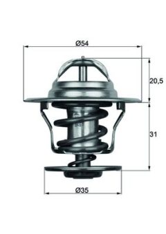 MAHLE TX1587D — Termostat lichid răcire