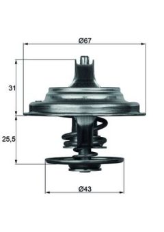 MAHLE TX2383D — Termostat lichid răcire