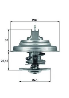 MAHLE TX3192D — Termostat lichid răcire