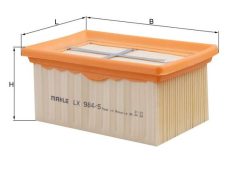 MAHLE LX9845 — Фильтр воздушный