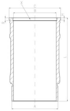 MAHLE 001LW00143000 — Cămașă cilindru