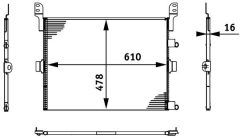 MAHLE AC673000S — Радиатор кондиционера