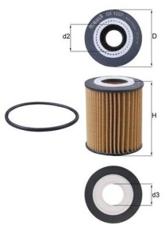 MAHLE OX1237D — Масляный фильтр