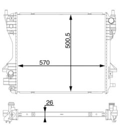 MAHLE CR1200000S — Radiator răcire motor