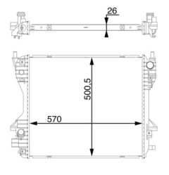MAHLE CR1363000S — Radiator răcire motor