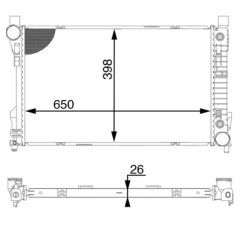 MAHLE CR1602000S — Радиатор охлаждения