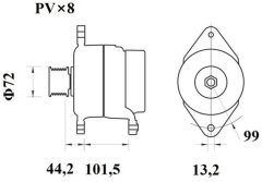 MAHLE MG1019 — Alternator