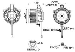 MAHLE AB277000P — Моторчик печки