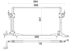 MAHLE AC182001S — Radiator aer condiționat