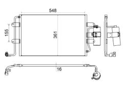 MAHLE AC228001S — Radiator aer condiționat