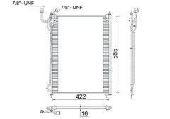 MAHLE AC285000S — Радиатор кондиционера