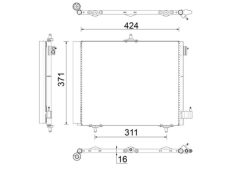 MAHLE AC460000S — Радиатор кондиционера
