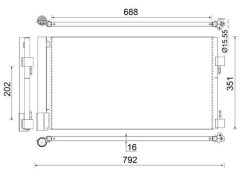 MAHLE AC486000S — Radiator aer condiționat