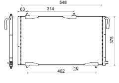 MAHLE AC501000S — Radiator aer condiționat