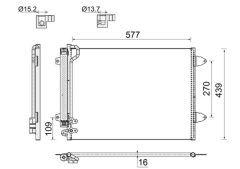 MAHLE AC666000S — Радиатор кондиционера