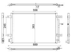 MAHLE AC812000S — Radiator aer condiționat