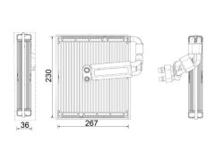 MAHLE AE26000P — Испаритель кондиционера