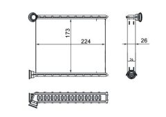 MAHLE AH270000S — Radiator încălzire habitaclu