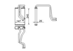 MAHLE AH271000S — Радиатор печки
