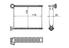 MAHLE AH272000S — Радиатор печки