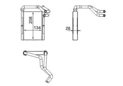 MAHLE AH273000S — Radiator încălzire habitaclu