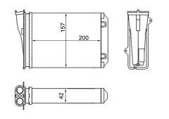 MAHLE AH274000S — Радиатор печки