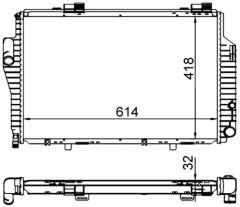 MAHLE CR307000S — Радиатор охлаждения