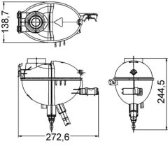 MAHLE CRT209000S — Vas de expansiune