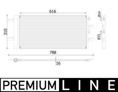 MAHLE AC891000P — Radiator aer condiționat