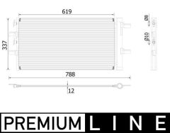 MAHLE AC894000P — Radiator aer condiționat