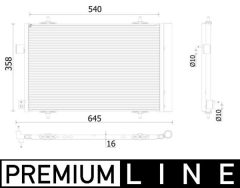 MAHLE AC938000P — Радиатор кондиционера