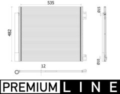 MAHLE AC944000P — Radiator aer condiționat