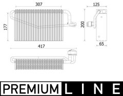MAHLE AE163000P — Evaporator aer condiționat