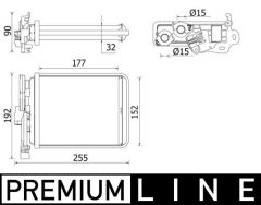MAHLE AH38000P — Radiator încălzire habitaclu