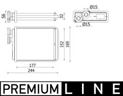 MAHLE AH277000P — Radiator încălzire habitaclu
